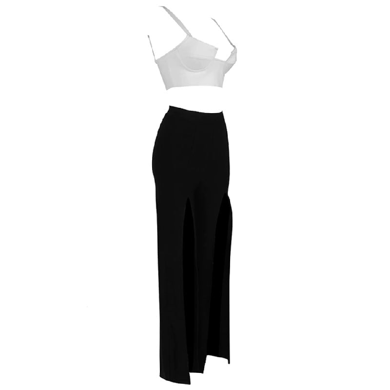 Spaghetti Strap Sleeveless Club 2 Pieces Sets Mssza