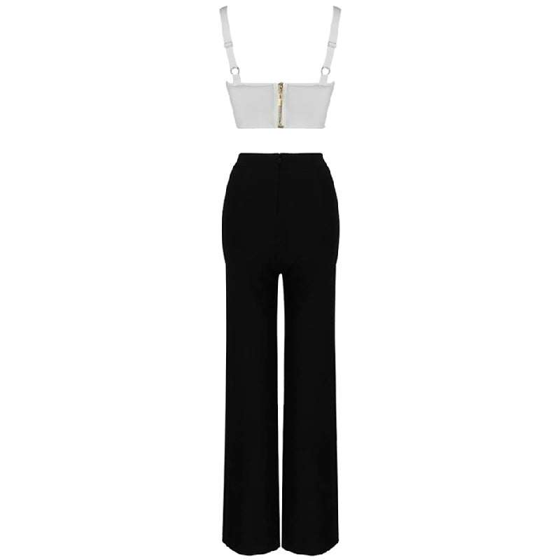 Spaghetti Strap Sleeveless Club 2 Pieces Sets Mssza