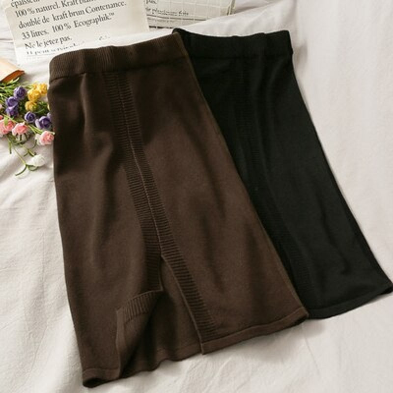 Style Elastic High Waist Slim Split Bodycon Long Skirt Mssza