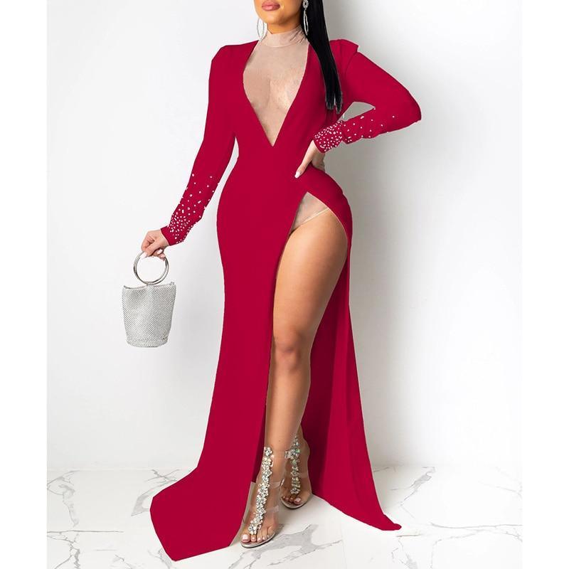 Diamonds Long Sleeve Party Dress Mssaz Desses