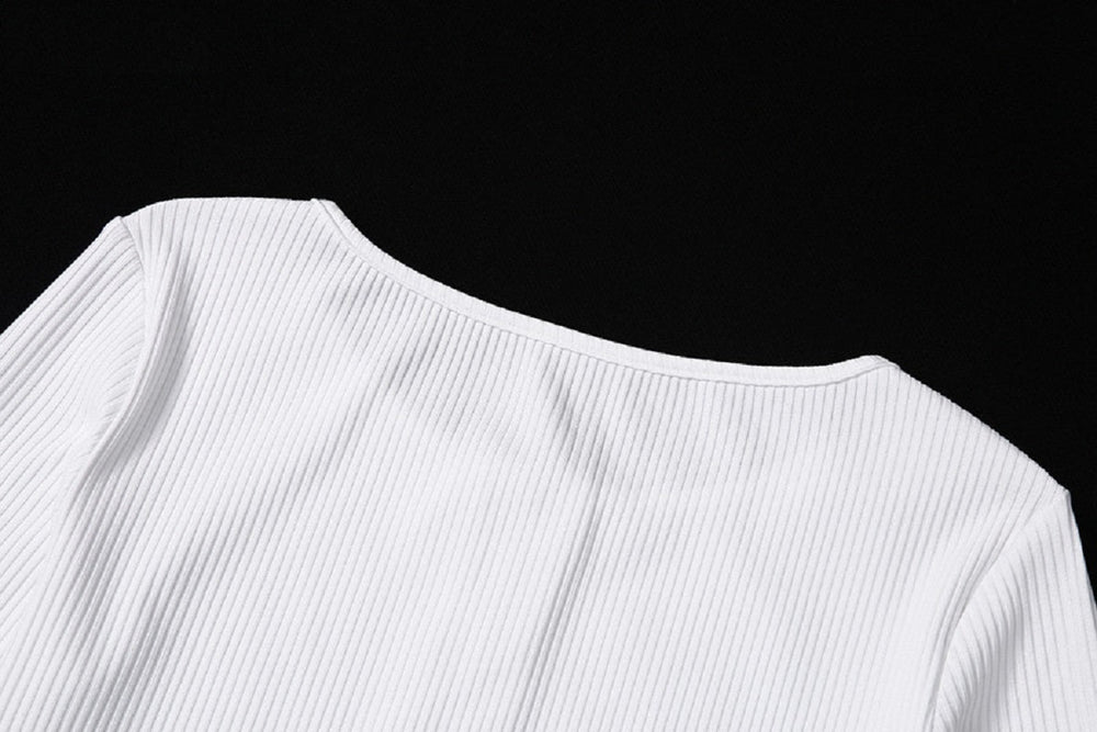 Zipper Slim Casual Street Crop Tops Mssza