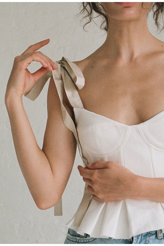bandage V-neck sling tops Mssza