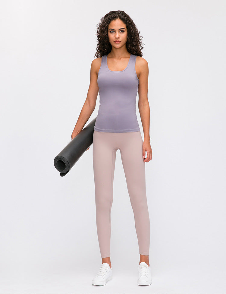 slim fit mesh patchwork Fitness training tank tops Mssza