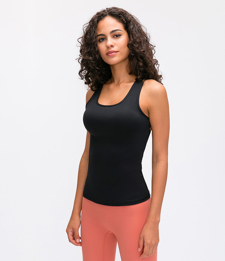 slim fit mesh patchwork Fitness training tank tops Mssza