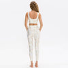 Plated Printing Snake Pattern Hip Lifting High Waist Slimming Bra Yoga Pants Set Mssza