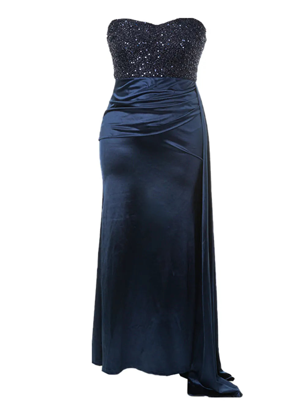 Glitter Patchwork Ankle Length Dress Mssaz Desses