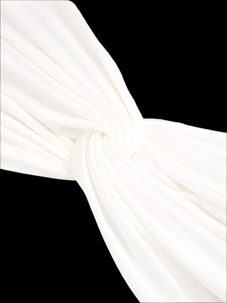 Long Sleeve Pleated Draped Maxi Dress Mssaz Desses