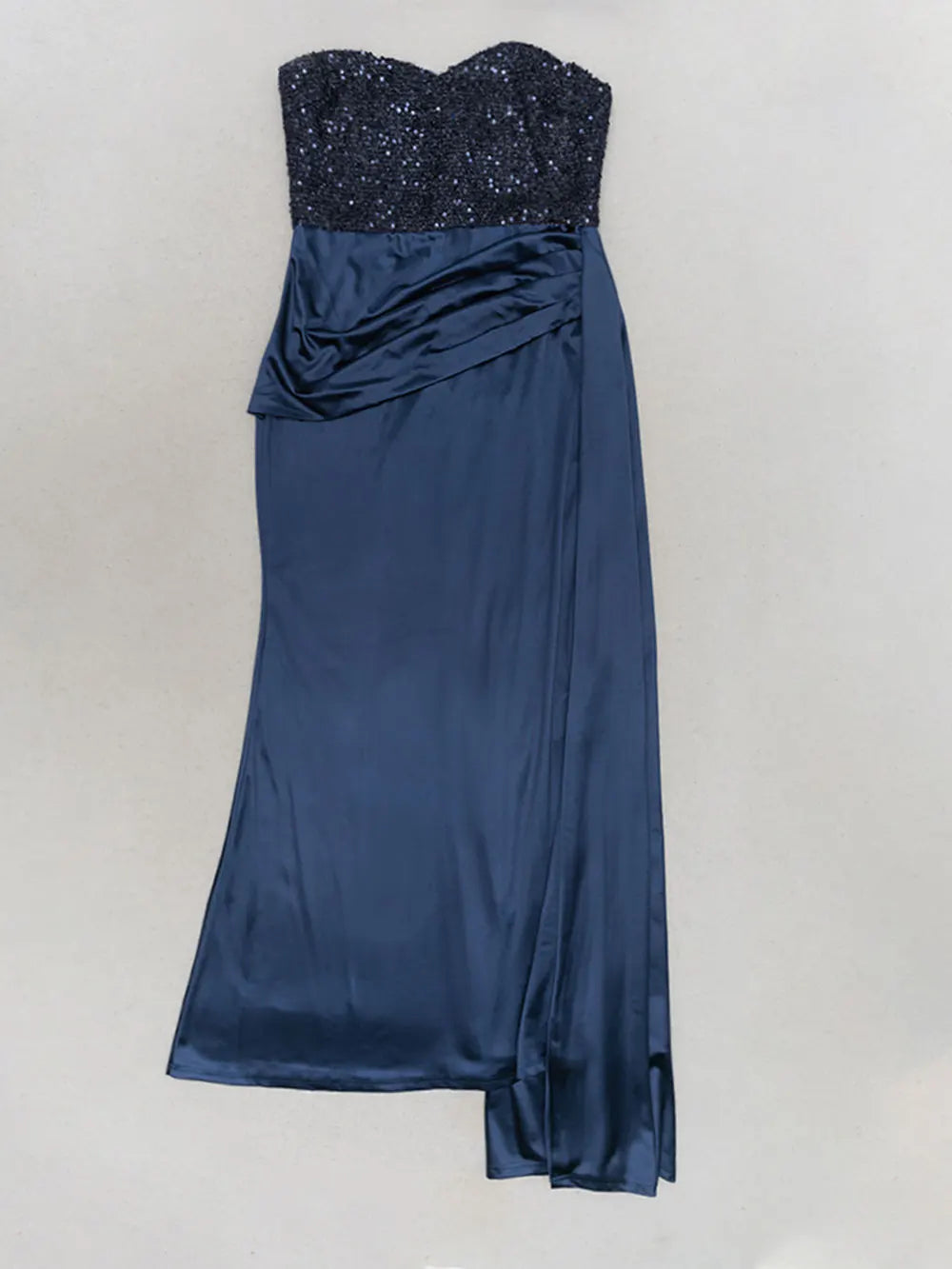 Glitter Patchwork Ankle Length Dress Mssaz Desses