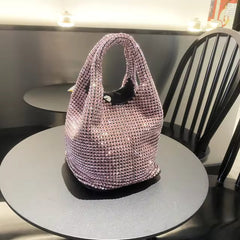 Rhinestone Shiny Crystal Luxury Designer Clutch Bag Mssza