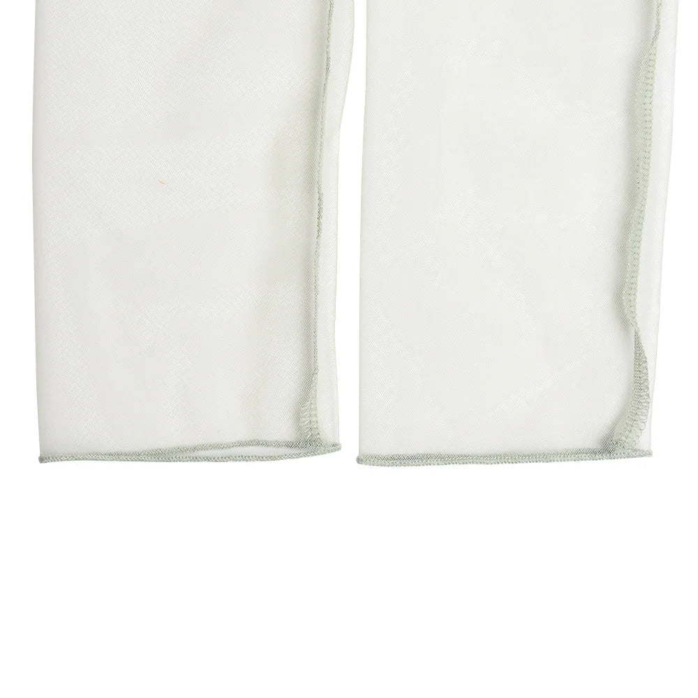 Sheer Mesh Sleeve Top With Zipper Strapless Backless Corset Tops Club Party Short Tops Mssza
