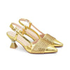 Shoes and Bags Set with Rhinestone Elegant Heeled Pumps Mssza