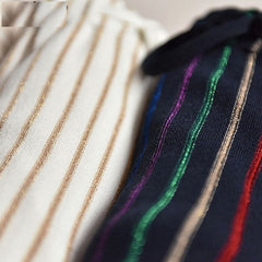 Short Sleeve Top + Line Stripe Knitting Skirt Suit Mssza