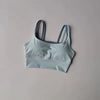 Shoulder Straps With Color Blocking Design Camisole Yoga Fitness Bra Mssza