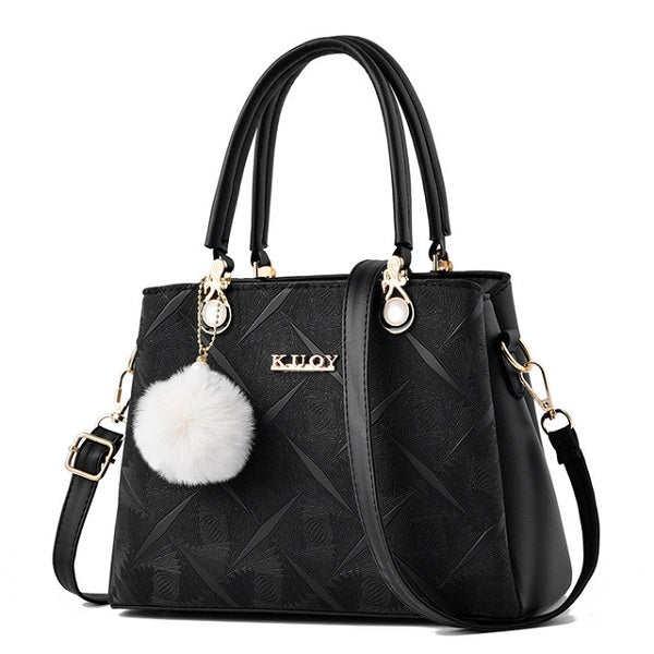 Simple Bucket large capacity tote Pu Leather Shoulder Bags Mssza