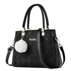Simple Bucket large capacity tote Pu Leather Shoulder Bags Mssza