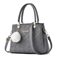 Simple Bucket large capacity tote Pu Leather Shoulder Bags Mssza
