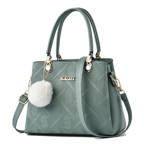 Simple Bucket large capacity tote Pu Leather Shoulder Bags Mssza