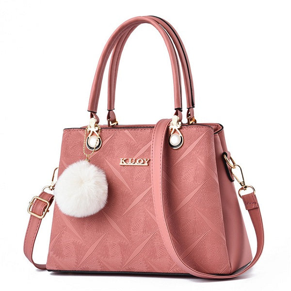 Simple Bucket large capacity tote Pu Leather Shoulder Bags Mssza