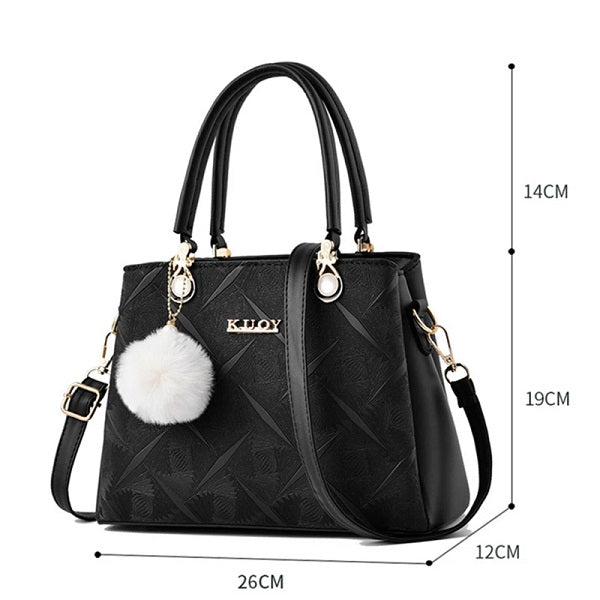 Simple Bucket large capacity tote Pu Leather Shoulder Bags Mssza