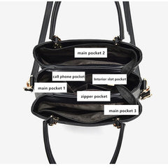 Simple Bucket large capacity tote Pu Leather Shoulder Bags Mssza