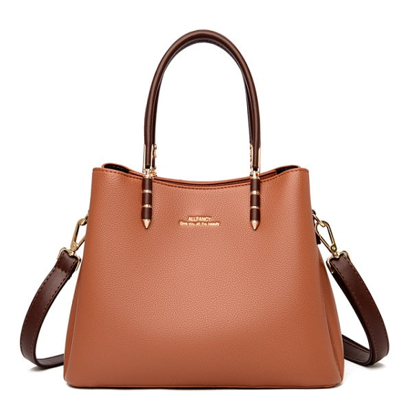 Simple Designer High Quality Pu Leather Shoulder Bag Mssza