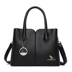 Simple Diagonal PU Leather Designer Hand Bag Mssza