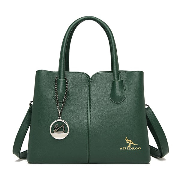 Simple Diagonal PU Leather Designer Hand Bag Mssza