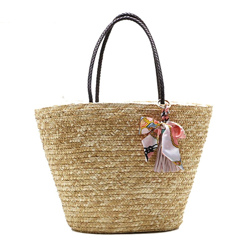 Simple Tassels Handmade Beach Bag Mssza