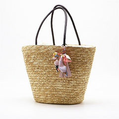 Simple Tassels Handmade Beach Bag Mssza
