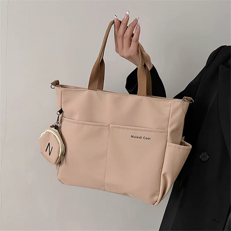 Simple Large Capacity Lightweight For Travel With Mini Zipper Purse Mssza