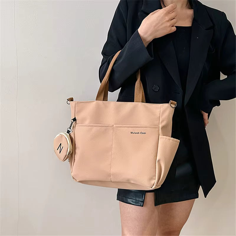 Simple Large Capacity Lightweight For Travel With Mini Zipper Purse Mssza