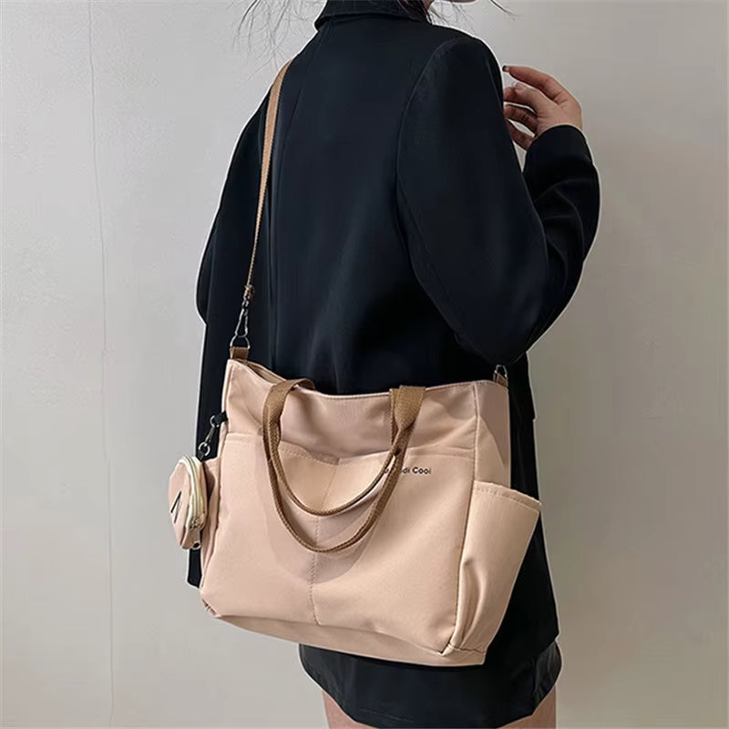 Simple Large Capacity Lightweight For Travel With Mini Zipper Purse Mssza