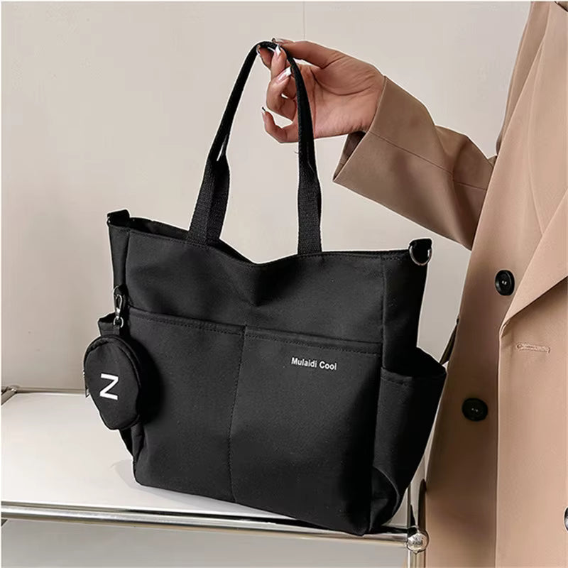 Simple Large Capacity Lightweight For Travel With Mini Zipper Purse Mssza
