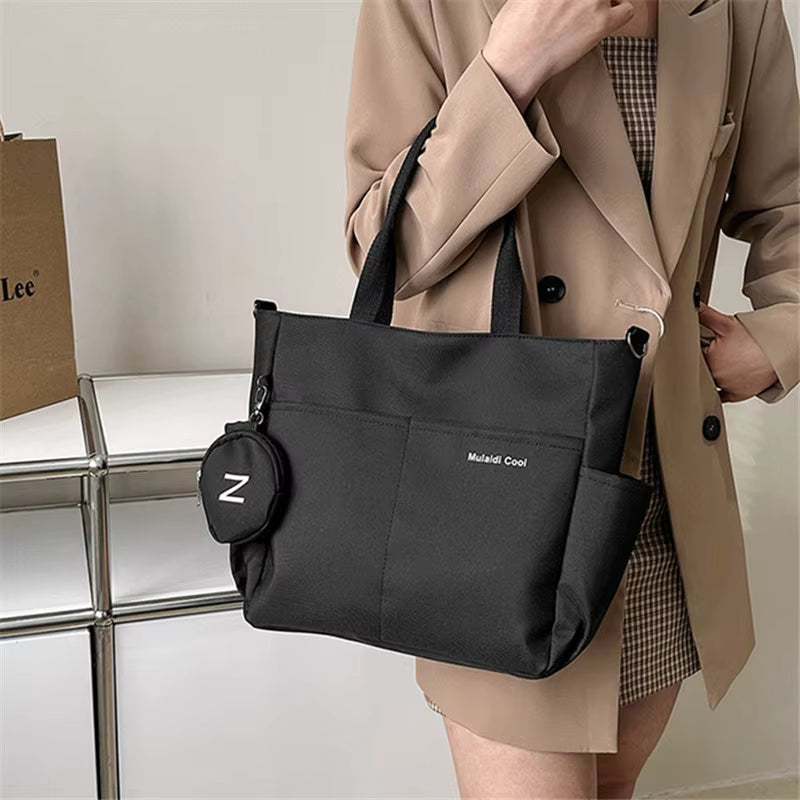 Simple Large Capacity Lightweight For Travel With Mini Zipper Purse Mssza