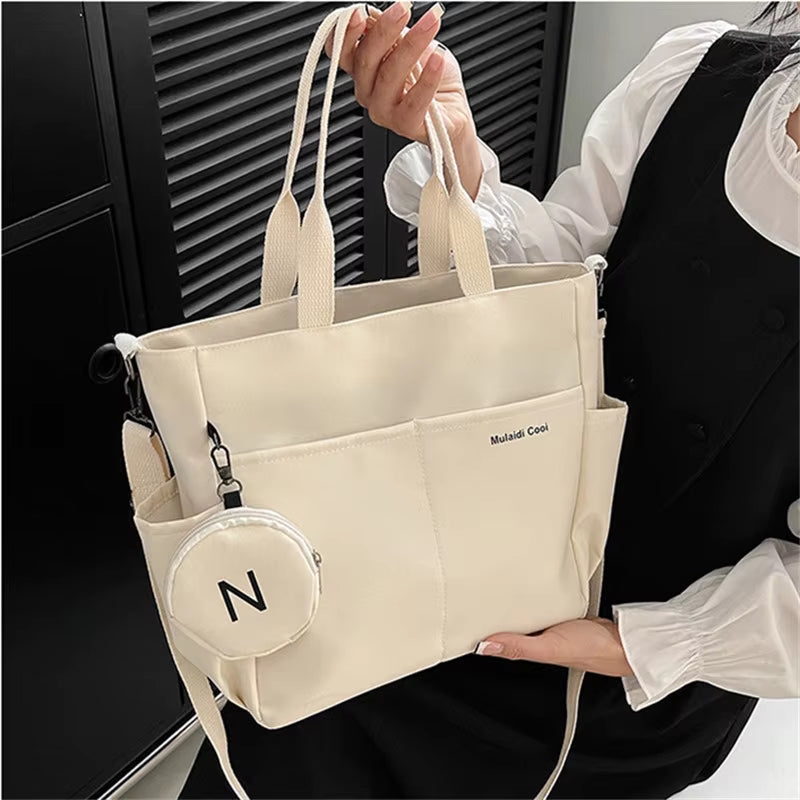 Simple Large Capacity Lightweight For Travel With Mini Zipper Purse Mssza