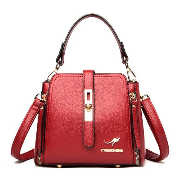 Simple Lock Designer Casual Shoulder Bag Mssza