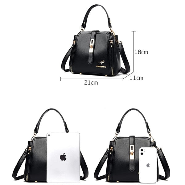 Simple Lock Designer Casual Shoulder Bag Mssza