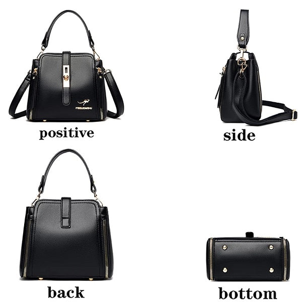 Simple Lock Designer Casual Shoulder Bag Mssza