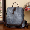 Simple Shoulder Lightweight PU Leather Rucksacks Large School Bag Mssza