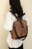 Simple Shoulder Lightweight PU Leather Rucksacks Large School Bag Mssza