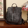 Simple Shoulder Lightweight PU Leather Rucksacks Large School Bag Mssza