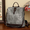 Simple Shoulder Lightweight PU Leather Rucksacks Large School Bag Mssza