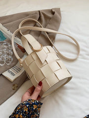 Simple Solid Bucket Handbags Mssza