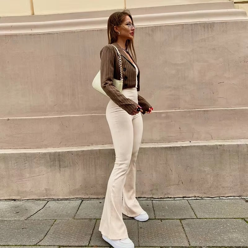 Skinny Hollow Bandage Overalls Stretch Bodycon Jumpsuit Mssza