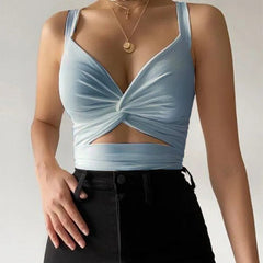 Sleeveless Vest Casual Tank Short Crop tops Mssza