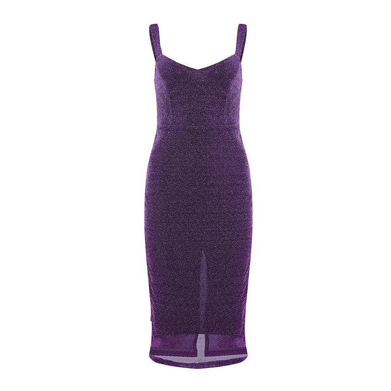 Sleeveless glitter bodycon dress Slim fit spaghetti strap pencil dresses Elegant womens party dress Autumn vestidos mujer Mssaz Desses