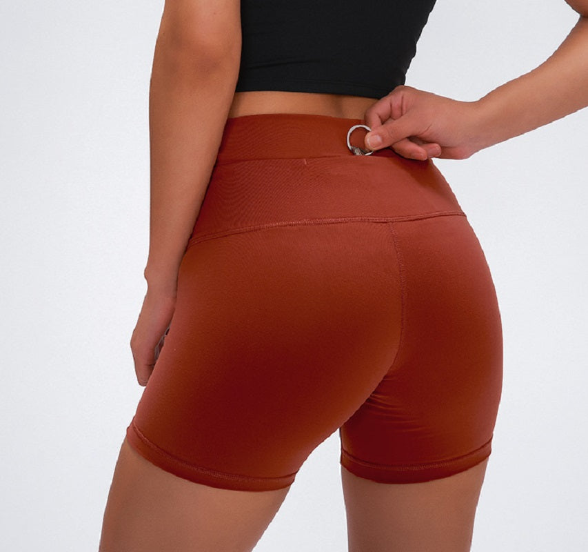 Slim Fit High Waist Yoga Sport Shorts Mssza