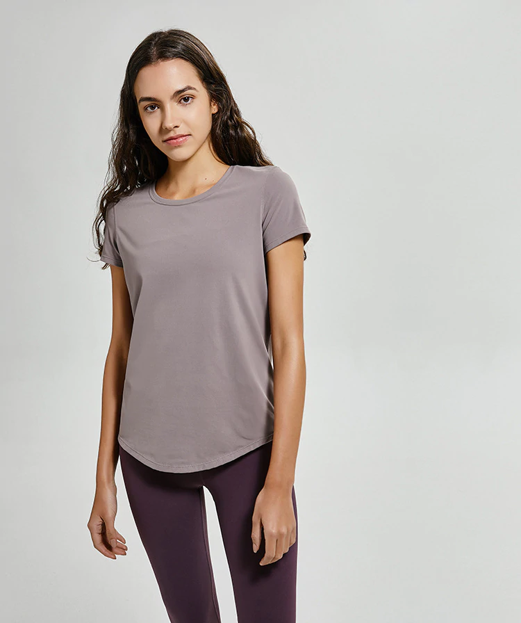 Slim Fit Nude-Feels Fabric Gym Fitness Shirts Mssza