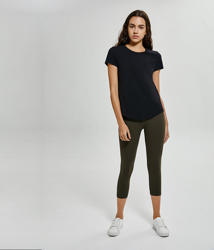 Slim Fit Nude-Feels Fabric Gym Fitness Shirts Mssza