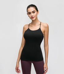 Slim Fit Thicken Fabric Fitness T-Shirt For Yoga Mssza